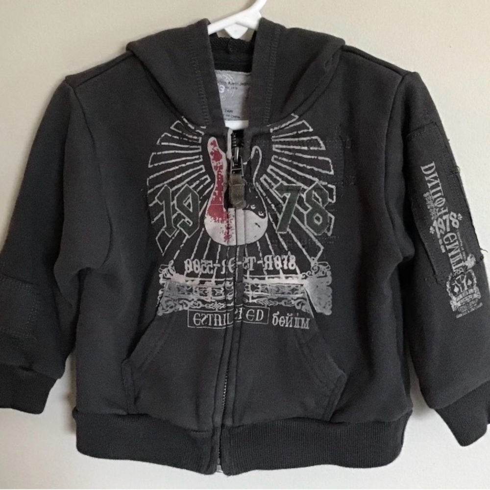 Calvin Klein Zippered Hoodie Boys Toddler Kids